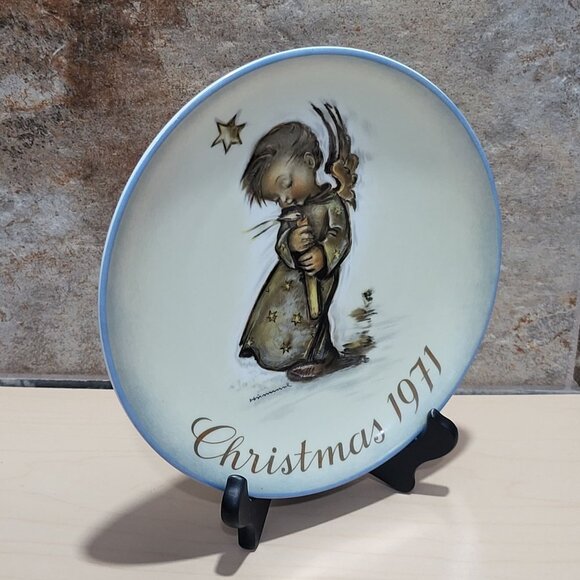 Schmid Hummel Christmas 1971 Decorative Wall Hanging Plate - Picture 9 of 10